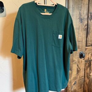 Carhartt Dark Green Chest Pocket Tee